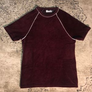Velvet Maroon XS Topman shirt